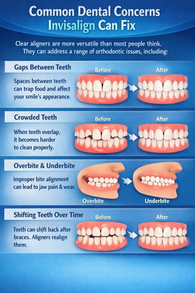 Common Dental Concerns Invisalign Can Fix